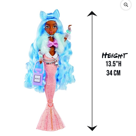 MERMAZE MERMAIDZ Color Change Shellnelle Mermaid Doll - Picture 2 of 8